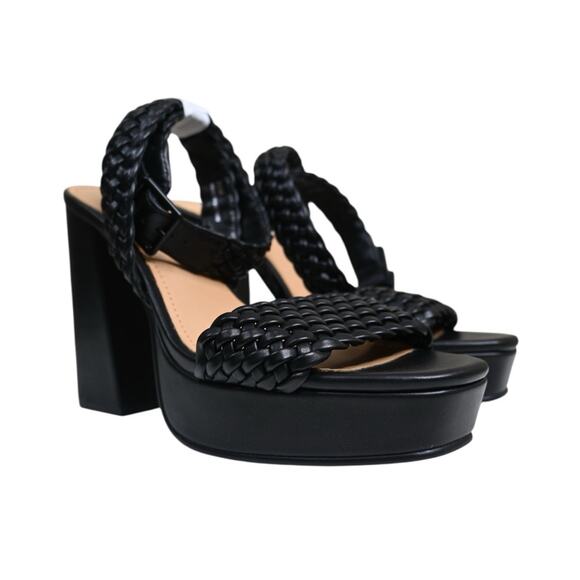 Lisa Vicky Womens 8.5 Jewel Platform Heel in Black NEW - Picture 3 of 11